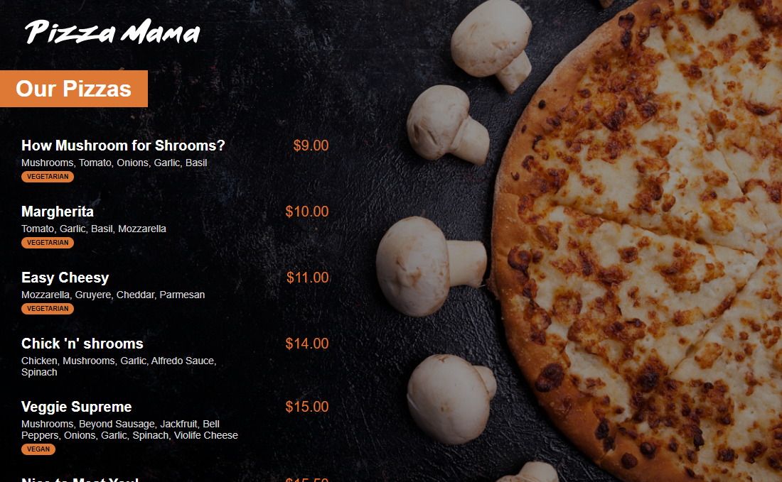 Restaurant Website Image